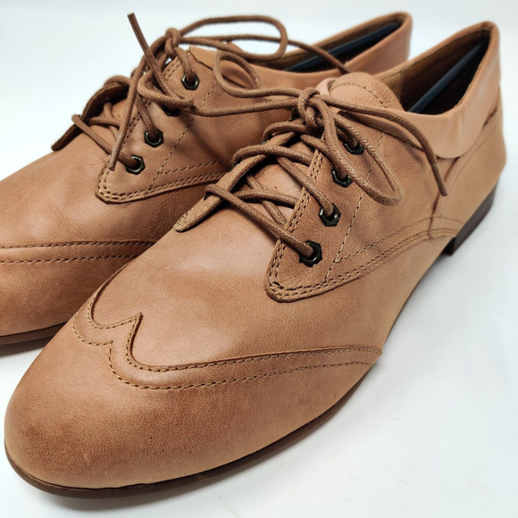 Juil 8634 Kama Womens Wingtip Oxford Shoes US 11 Camel Brown Soft Comfort NIB - Picture 10 of 16